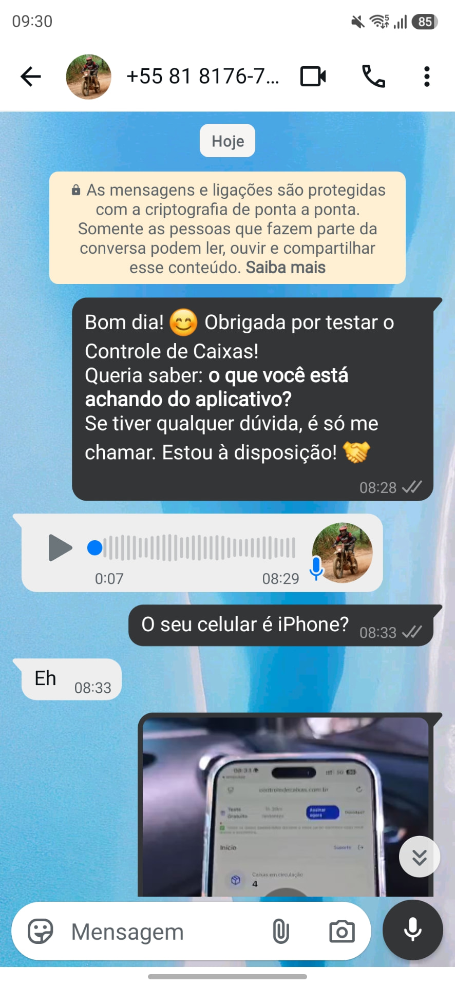 Depoimento real de cliente do Minhas Caixas 7